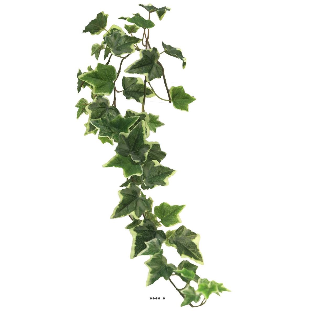 Lierre artificiel en chutes, 3 ramures, L blanc-vert, ARTIFICIELLES