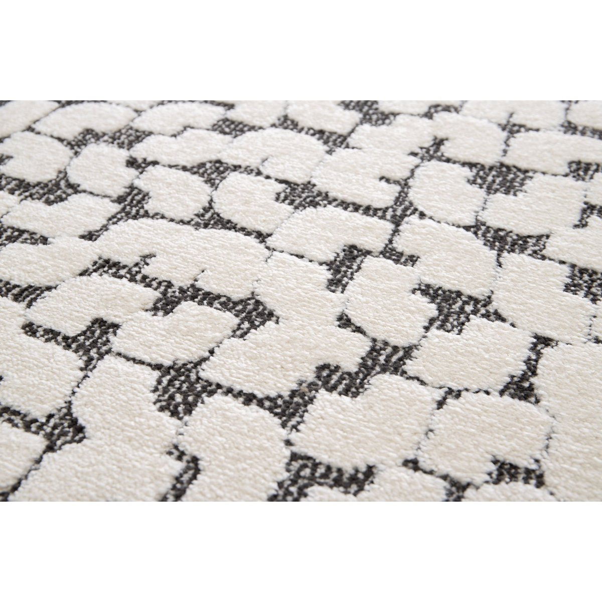 Tapis poils courts style contemporain, CALYRA beige, BOBOCHIC