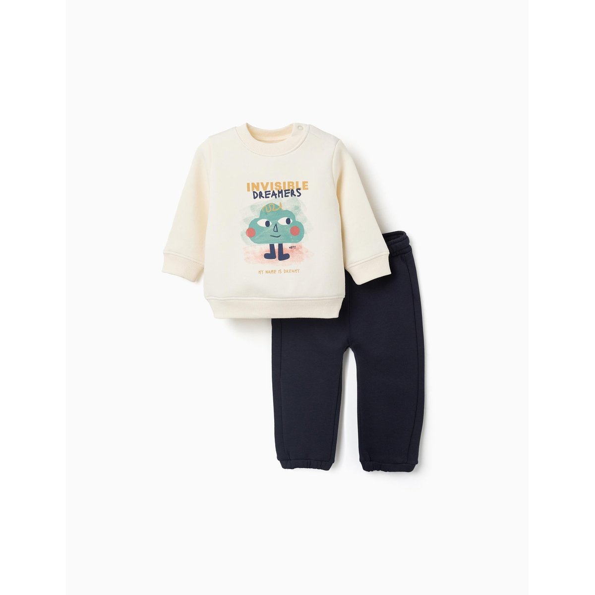 Ensemble de jogging en coton peigné avec imprimé Friends blanc, ZIPPY