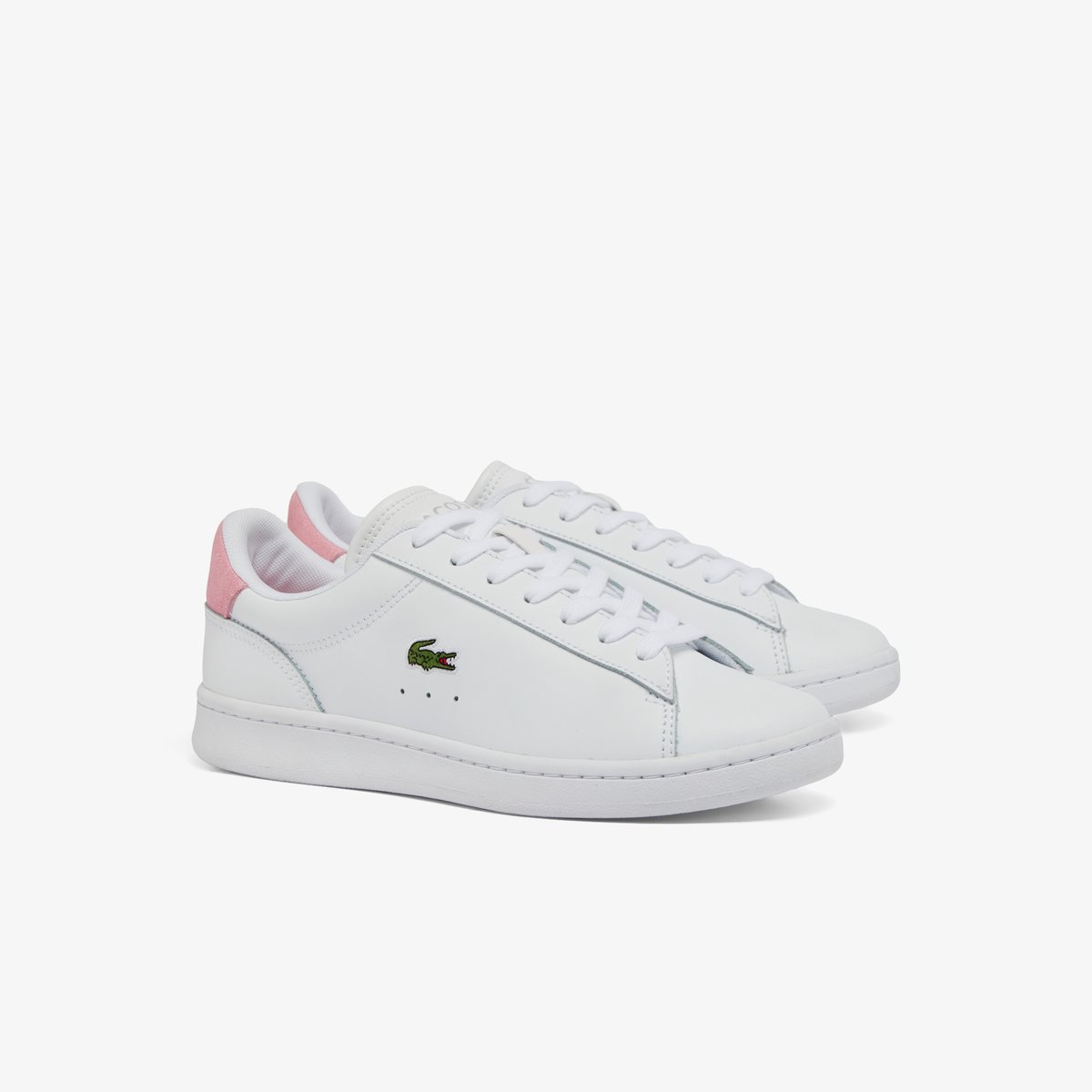 Sneakers Carnaby Set femme en cuir blanc-1y9, LACOSTE