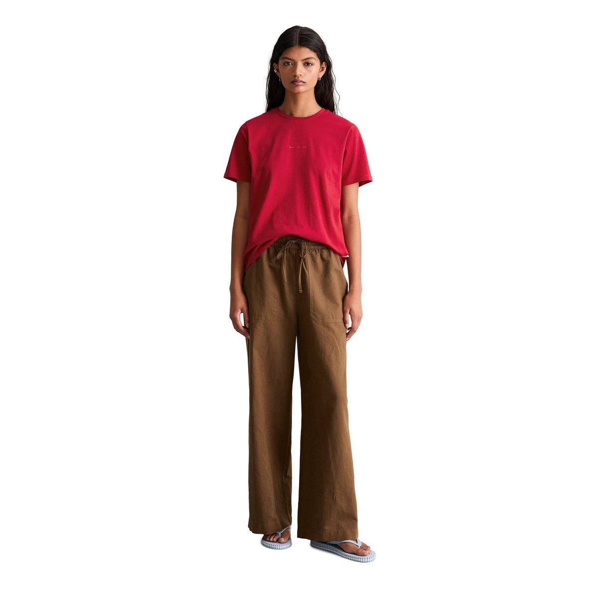T-shirt DfC regular en coton organique rouge, MARC O’POLO DENIM