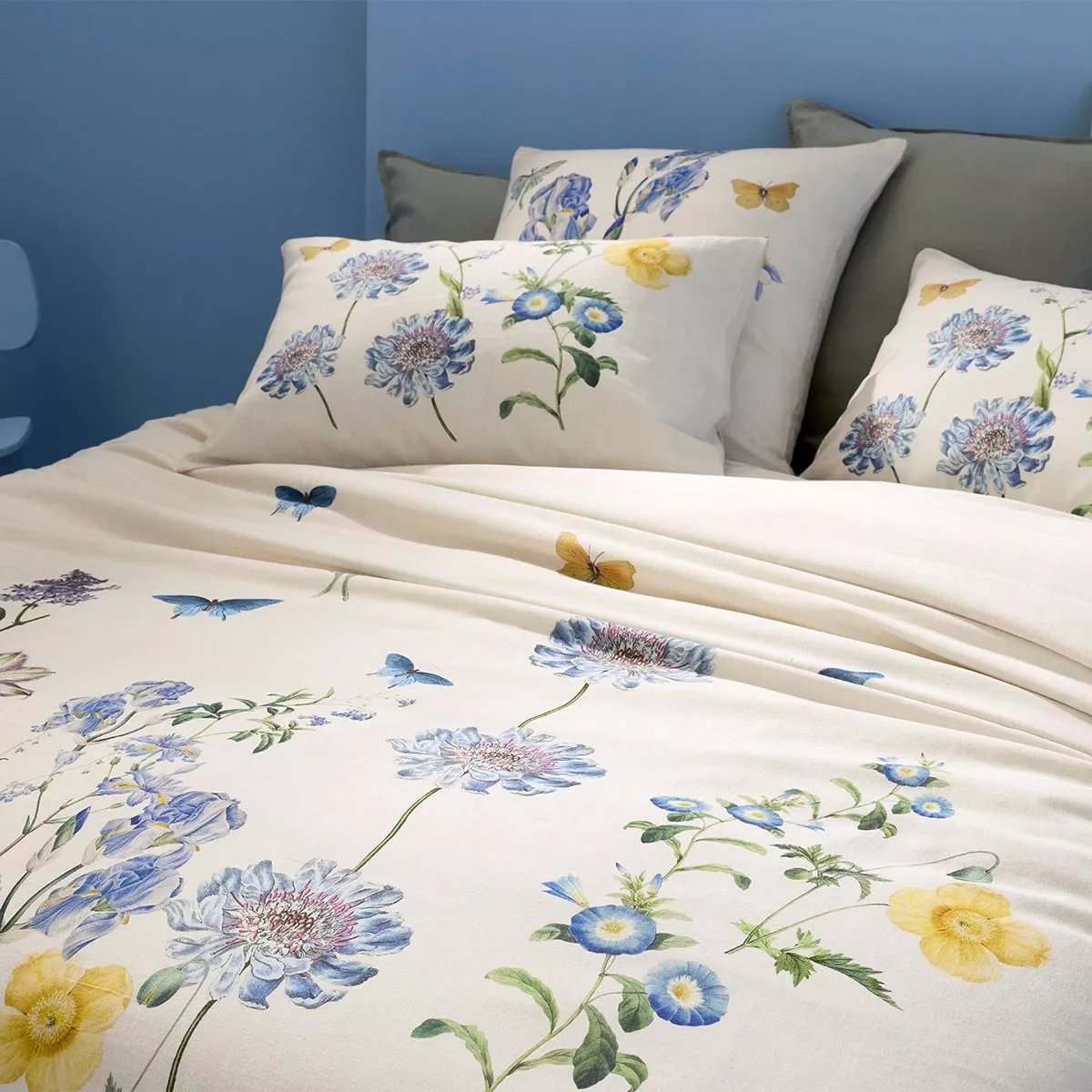 Housse de couette lin & coton lavé IRIS D'ETE naturel, GARNIER THIEBAUT