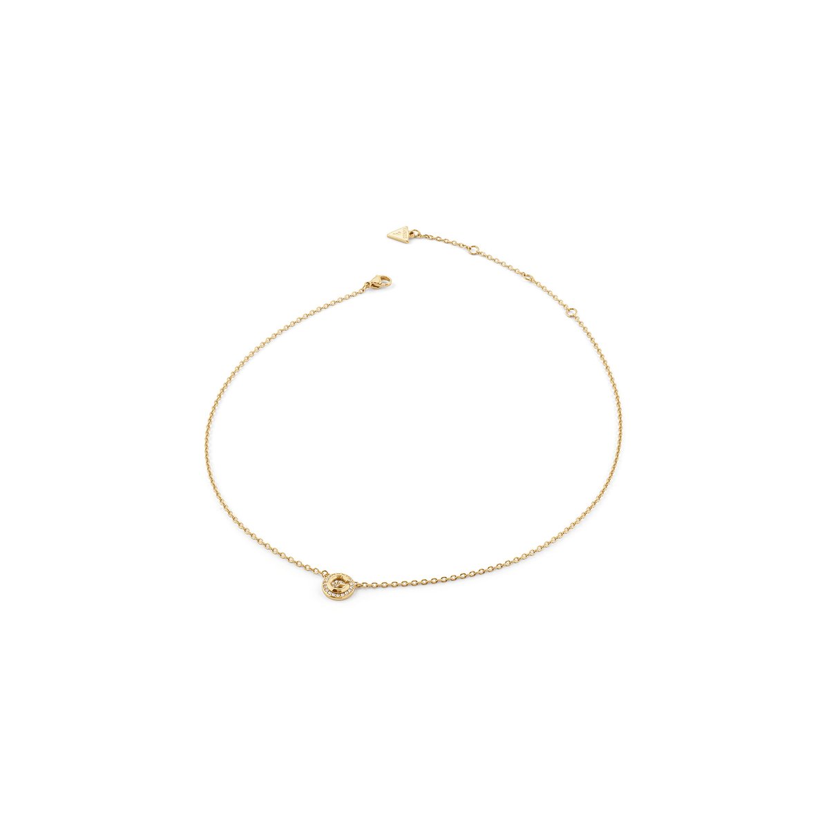 Collier G Crystal or, GUESS