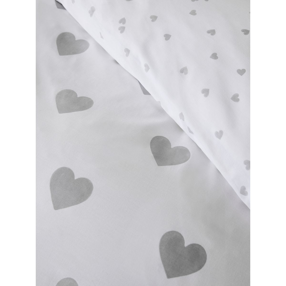 Housse de couette réversible blanc/gris, NEXT