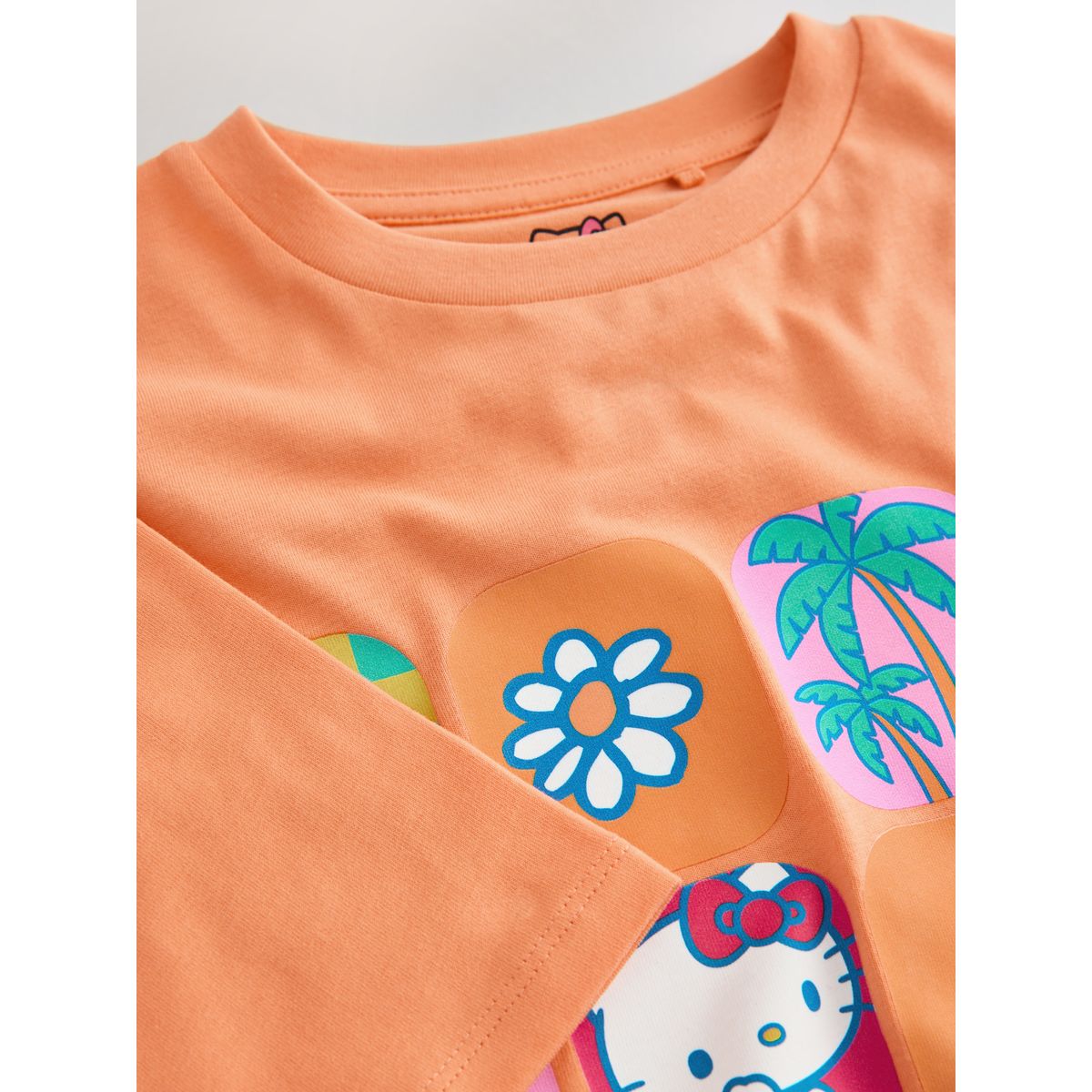 T-shirt oversize imprimé hello kitty orange, NEXT