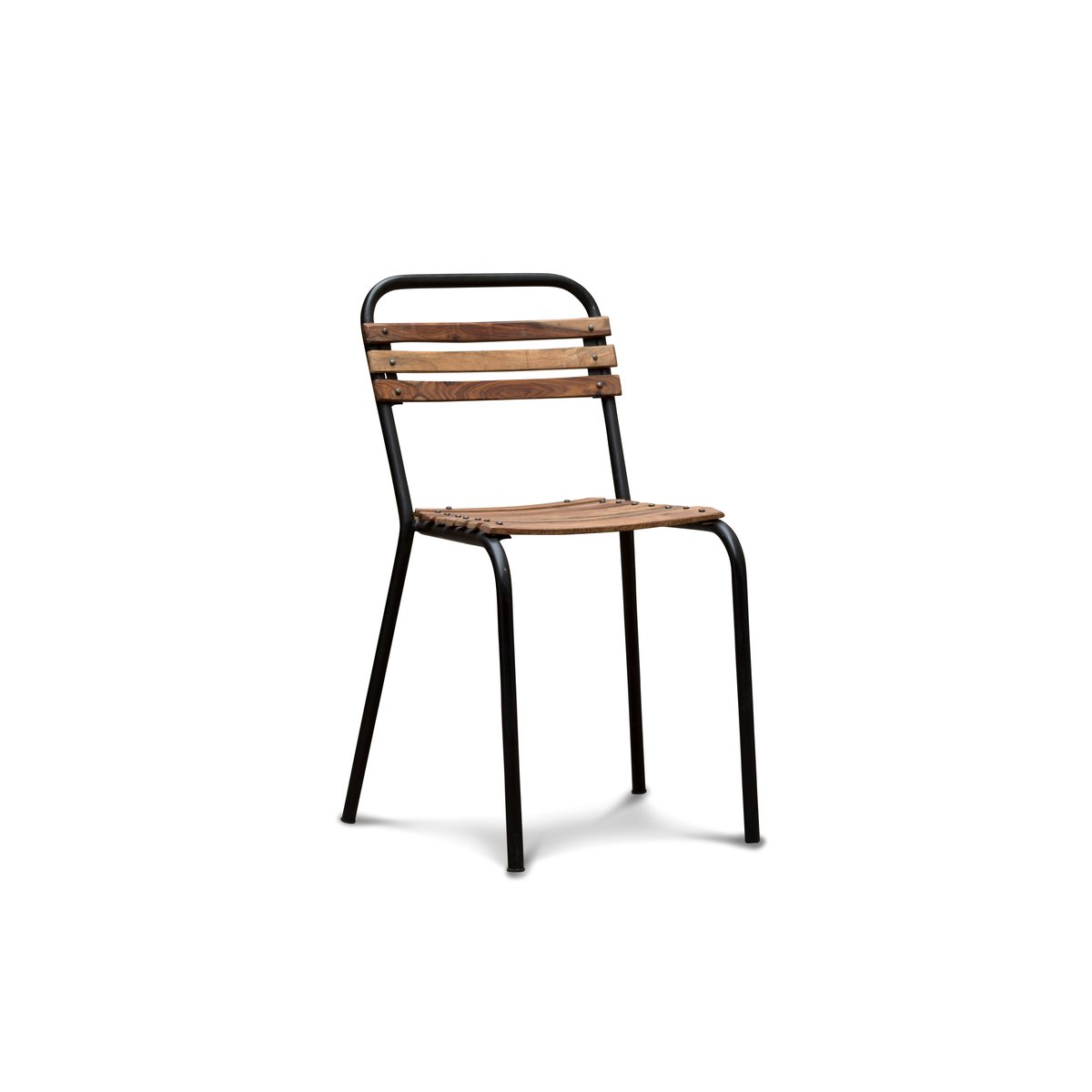 Chaise en fer et manguier MISTRAL noir, PRODUIT INTERIEUR BRUT