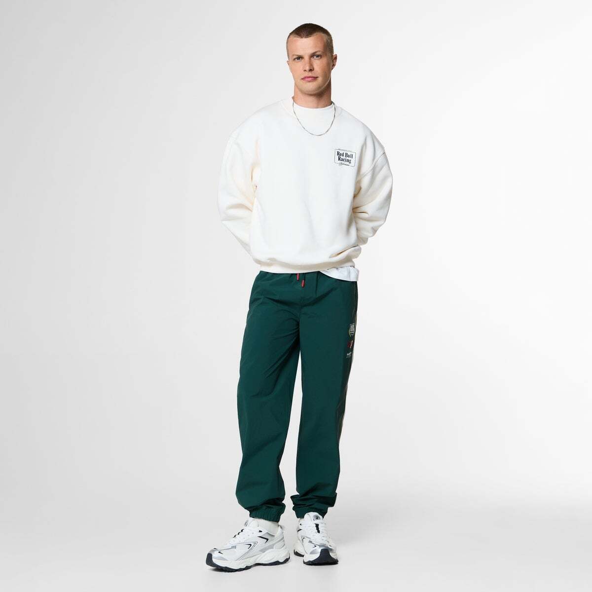 Red Bull Racing Sweat-Shirt À Col Rond Coupe Loose blanc cassé, PEPE JEANS