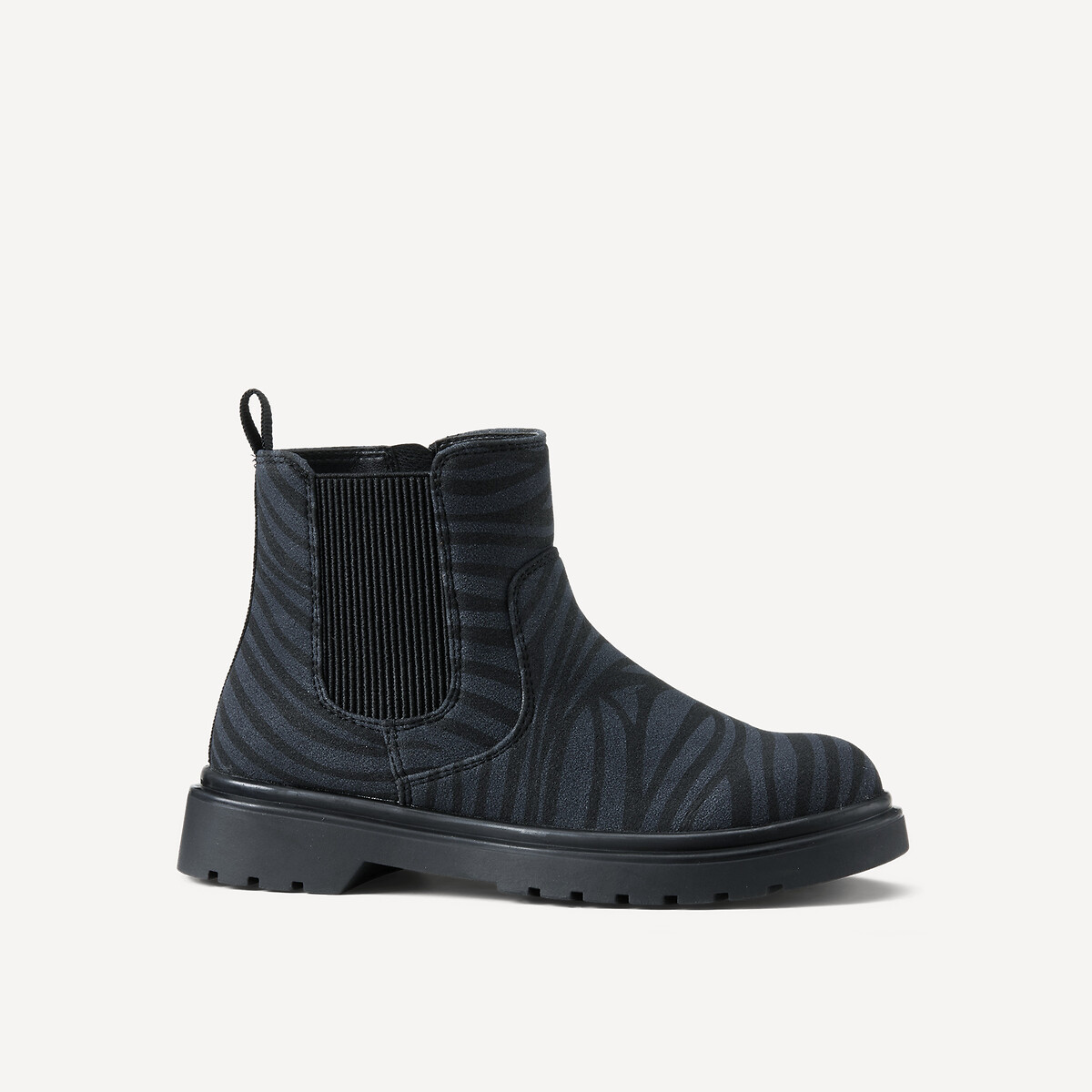 Bottines chelsea à imprimé zèbre zèbre, LA REDOUTE COLLECTIONS