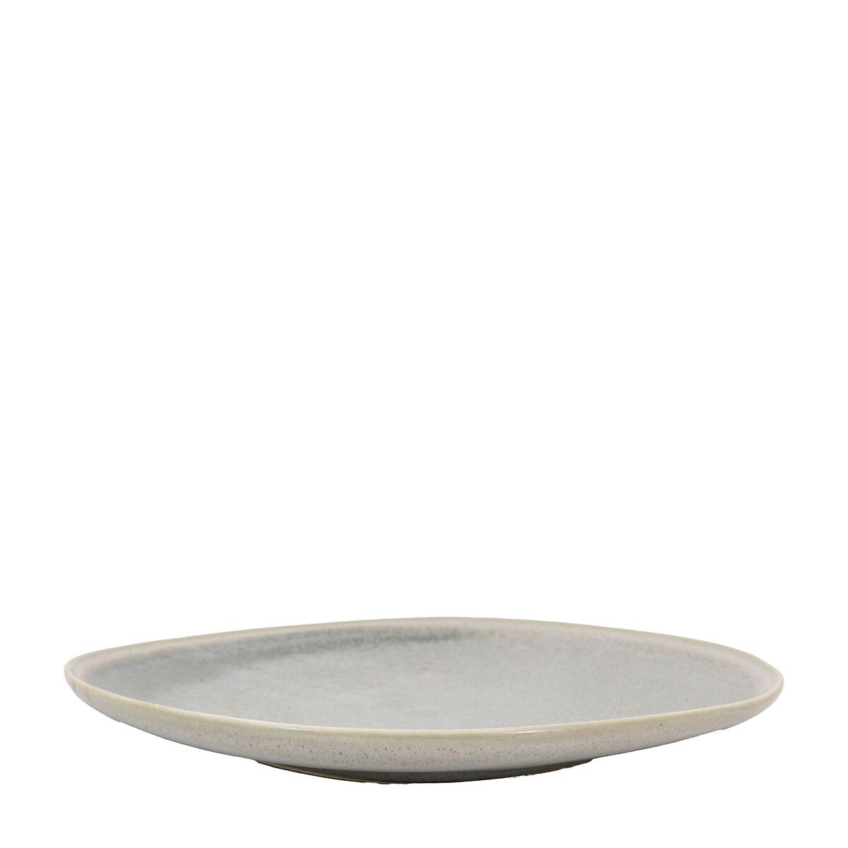 Set of 4 Pebble Glaze Dinner Plates dove grey, ÉDITÉ
