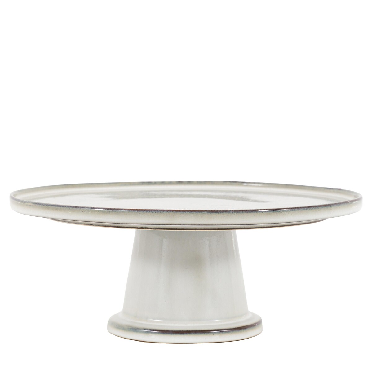 Reactive Glaze Cake Stand in Pale Grey grey, ÉDITÉ