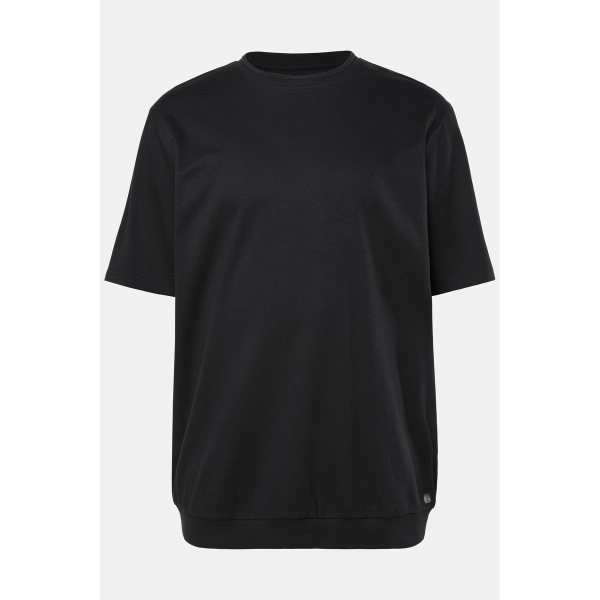 T-shirt en jersey rayé texturé noir, JP1880