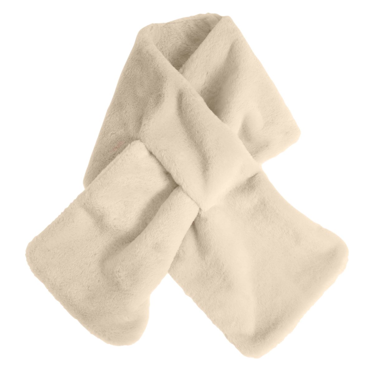 Echarpe imitation fourrure blanc crème, ISOTONER
