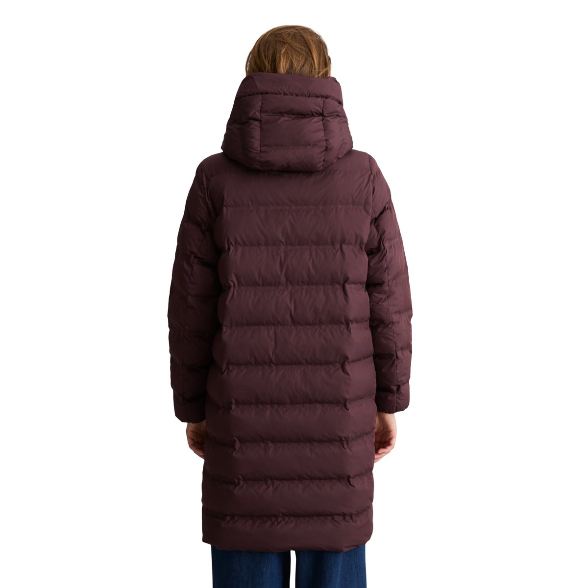 Manteau bouffant à capuche regular avec surface hydrofuge marron, MARC O’POLO DENIM