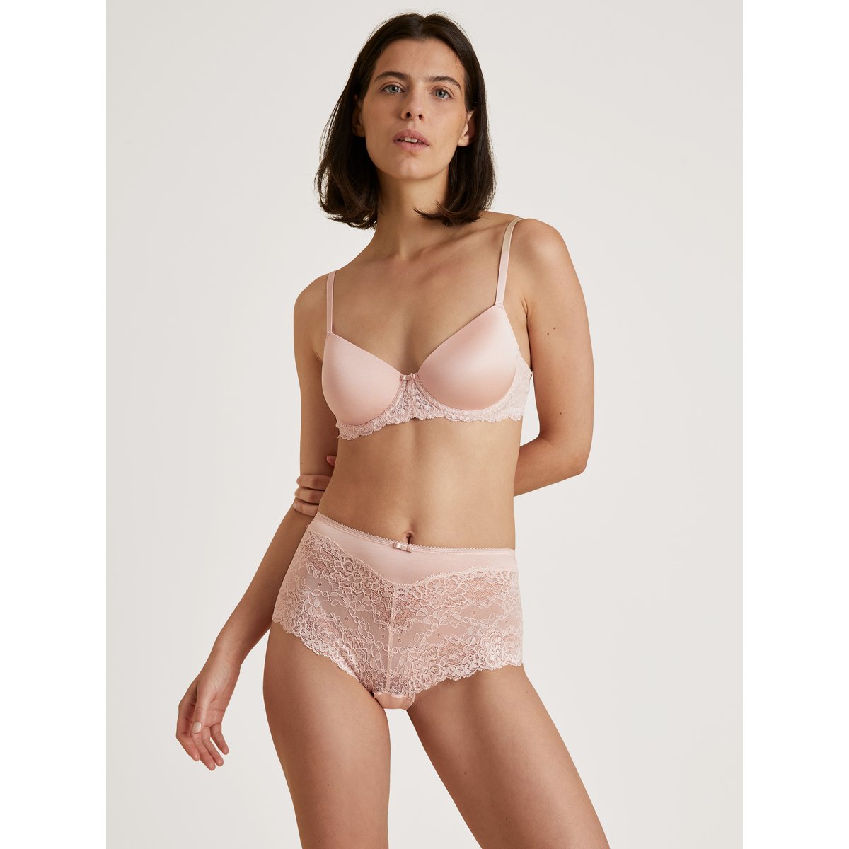 Panty taille haute Polyamide SENSUAL SECRETS dentelle parfait rose, CALIDA