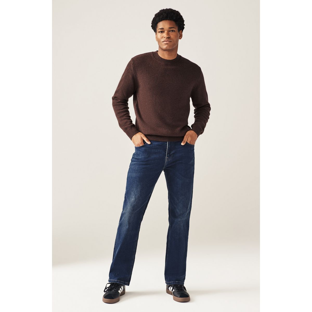 Jean stretch classique bleu moyen, NEXT