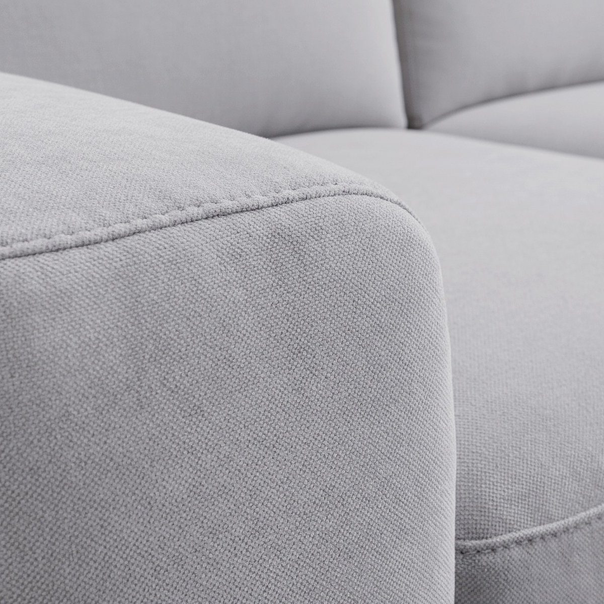 Canapé convertible polyester FARO gris, HABITAT