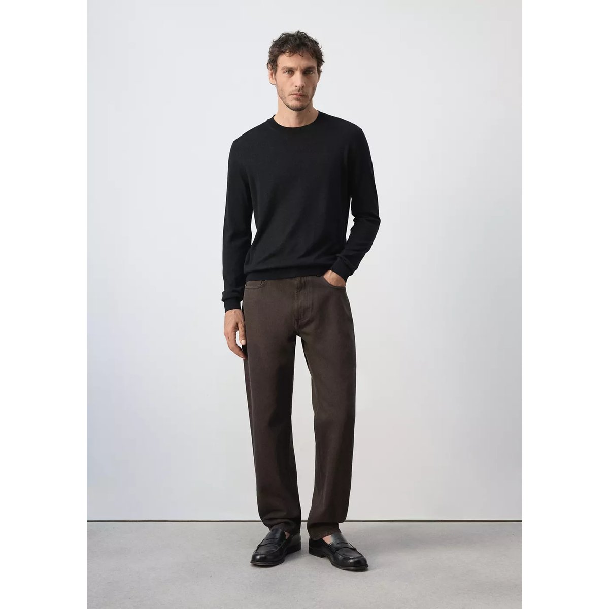 Jean Bob regular-fit marron, MANGO MAN