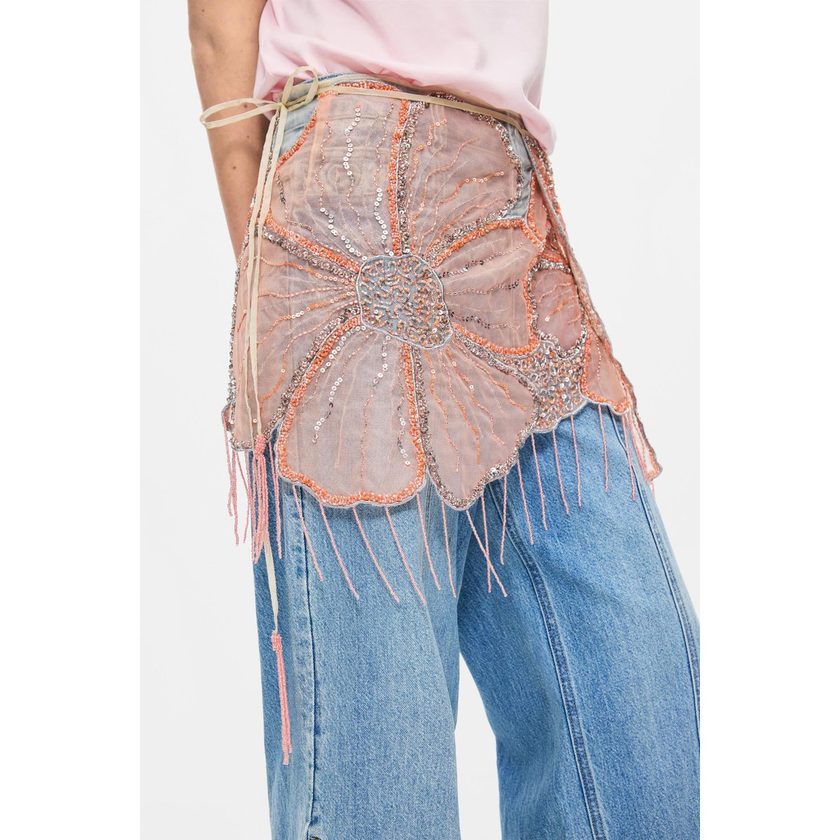 Pareo Court Fleuri multicolore, DESIGUAL