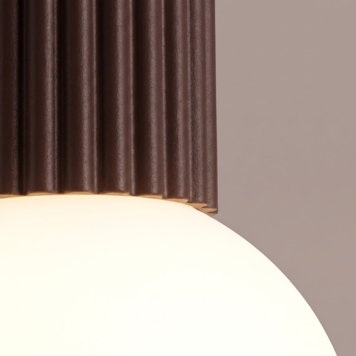 Plafonnier Aluminium Brun G9 1 Halo brun, EDEN