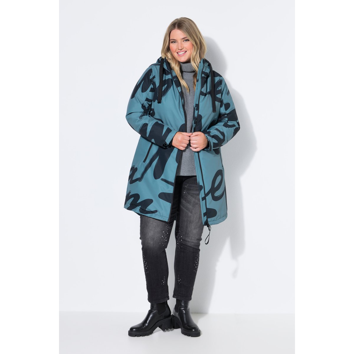 Manteau technique HYPRAR imperméable gris turquoise, ULLA POPKEN