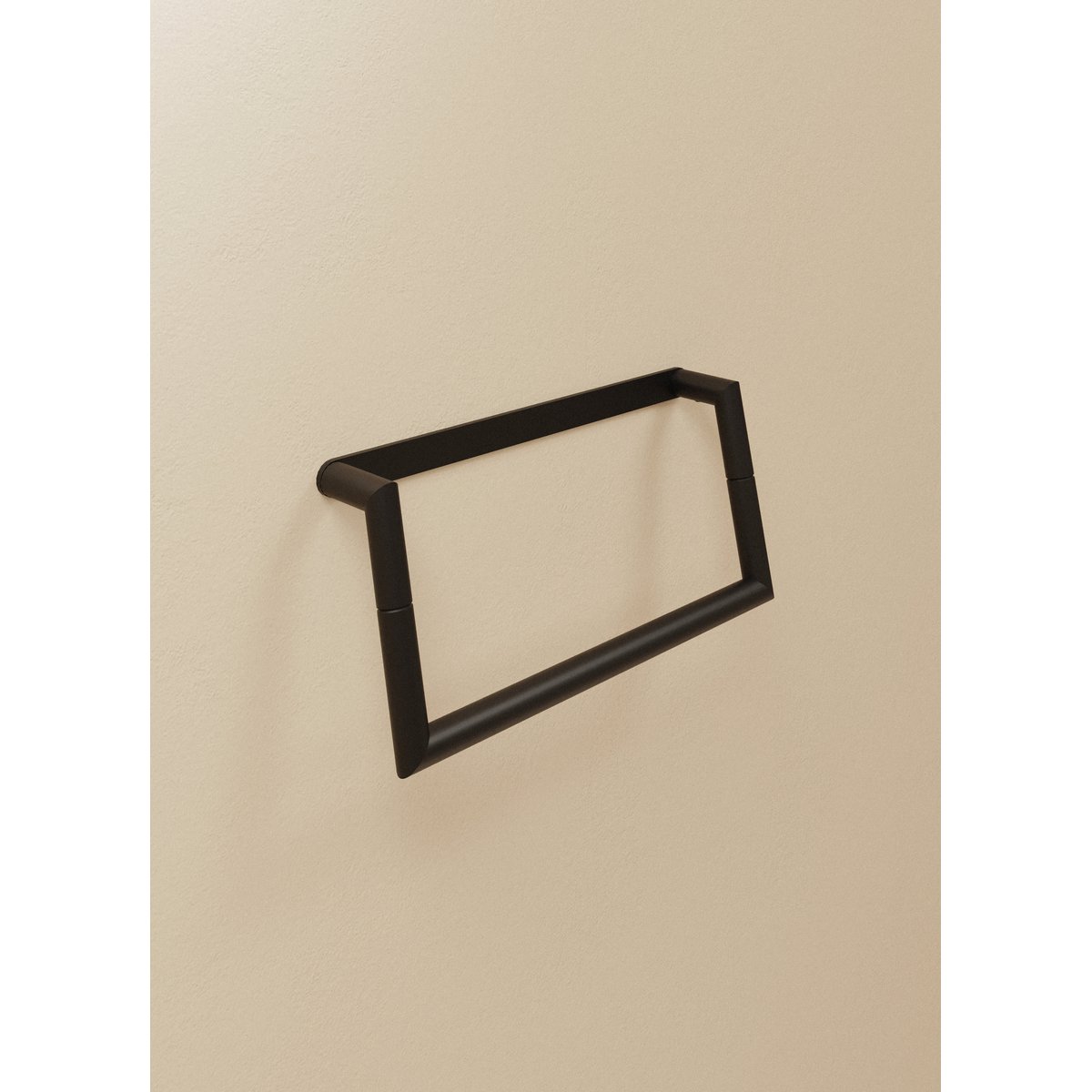 Porte Serviette Anneau mural MICRA noir, COSMIC
