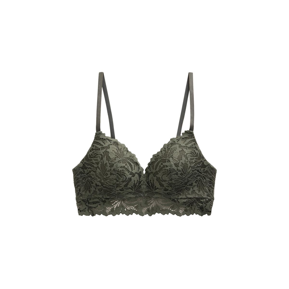 Soutien-gorge en dentelle ultra confort vert, NEXT