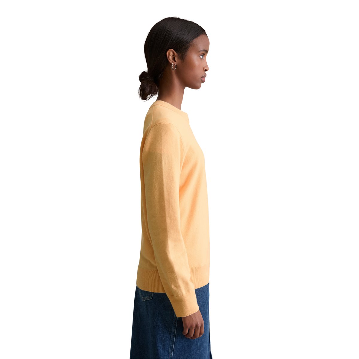 Pull-over regular en Soft Cotton Stretch orange, MARC O’POLO DENIM