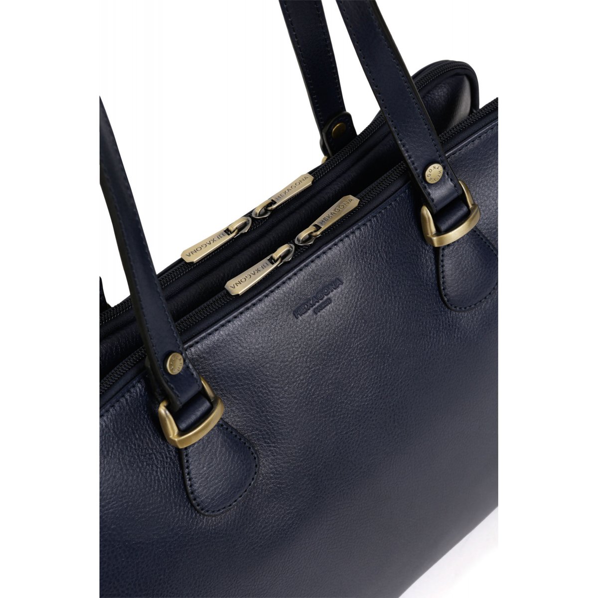 Sac porté épaule 2 anses  RÉPUBLIQUE bleu marine, HEXAGONA