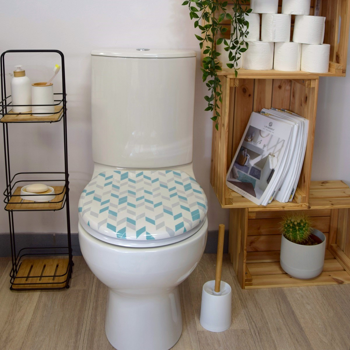 Abattant WC Thermodur Géométrique SCANDI blanc, GUY LEVASSEUR