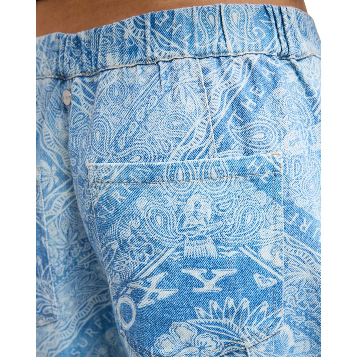 Pantalon cargo de plage évasé BEACH FLIRT. bleu dutch blue bandana, ROXY