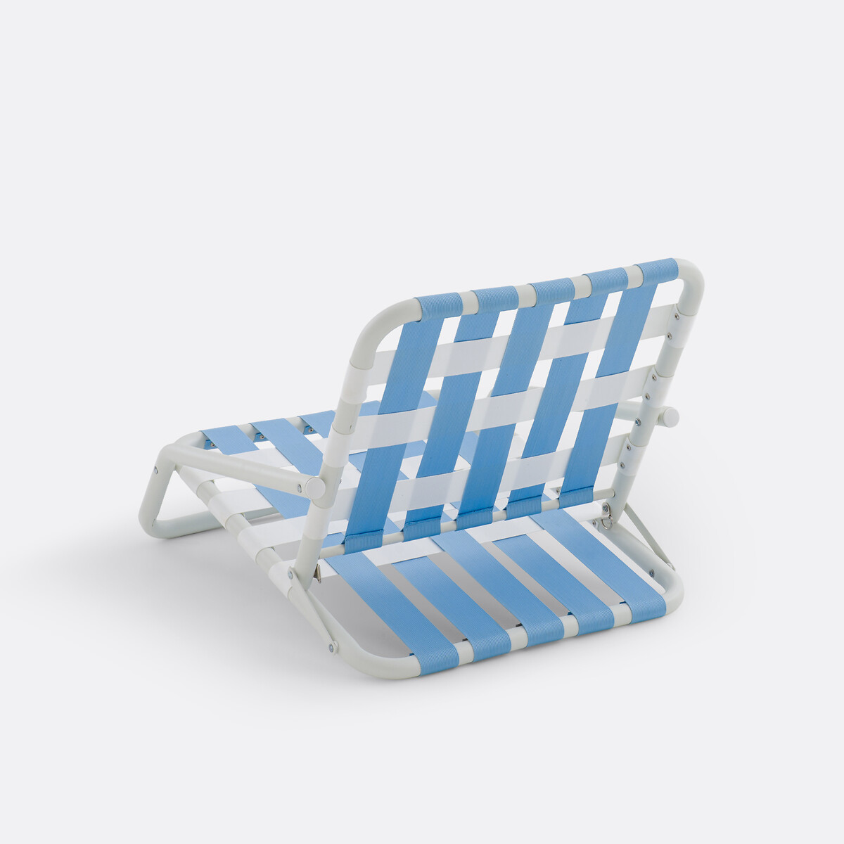 Chaise basse de plage en aluminium, pliante, IROH bleu clair/blanc, LA REDOUTE INTERIEURS