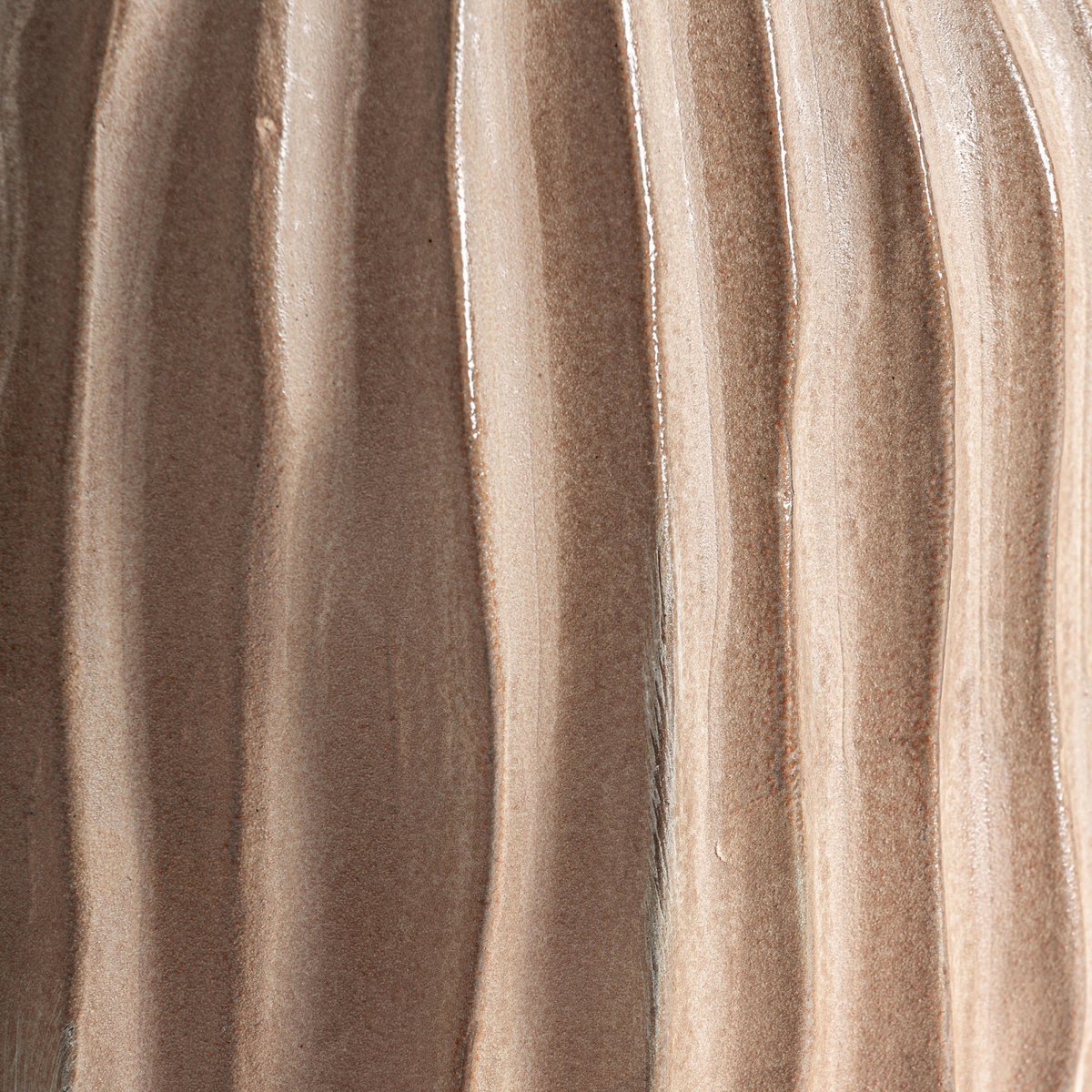 Vase contemporain en céramique brun clair, RECOLLECTION