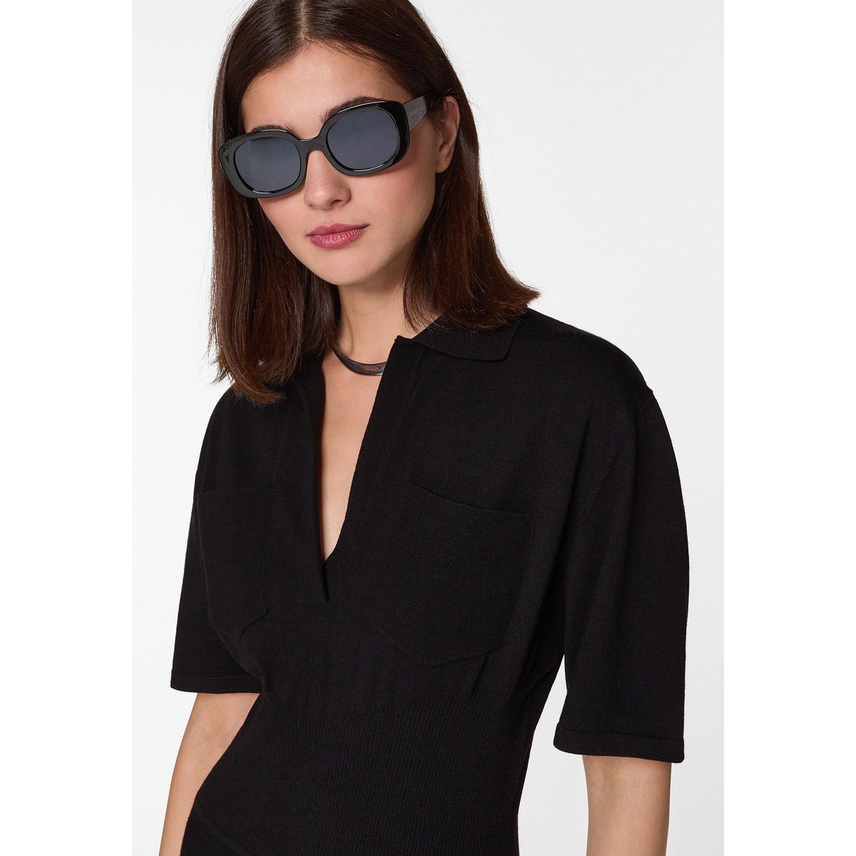 Robe longue en laine noir, RODIER