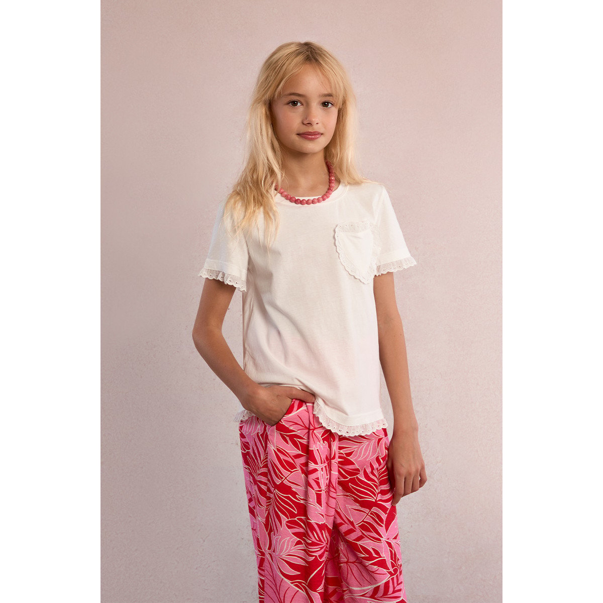 T-shirt cœur offwhite, MOLLY BRACKEN GIRL