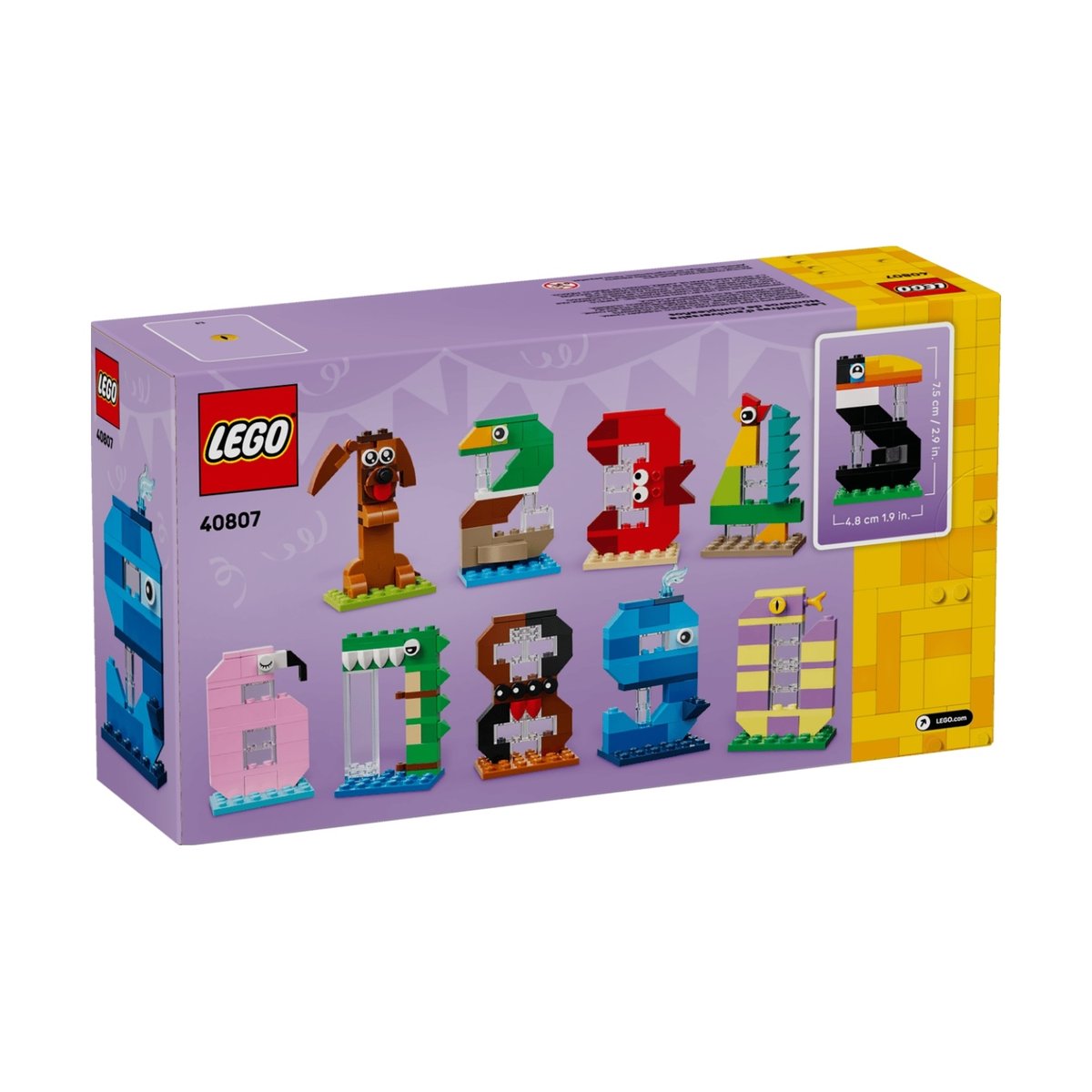 LEGO - Les chiffres d'anniversaire - 40807 multicolore, LEGO