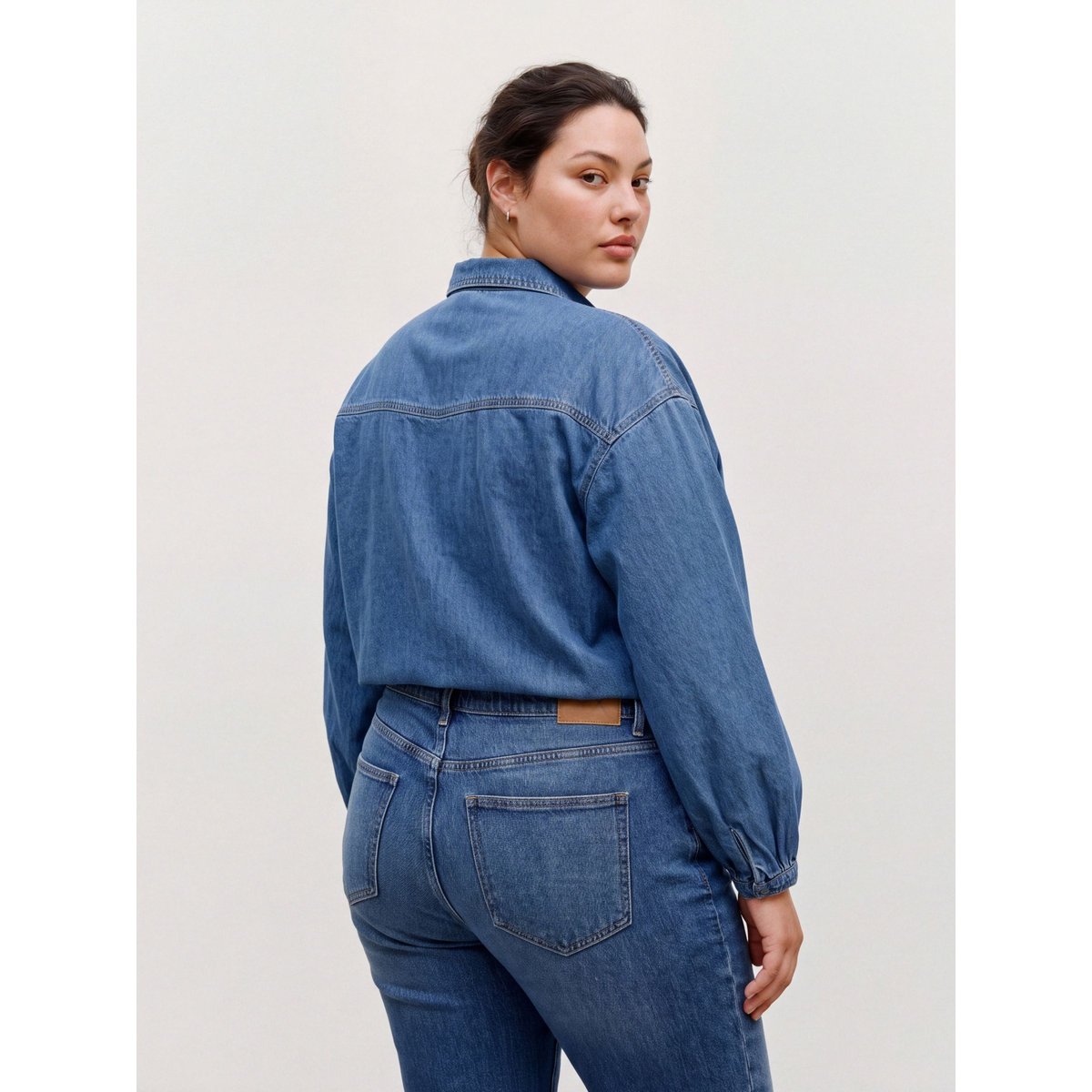 Chemise En Denim medium blue denim 1, VERO MODA