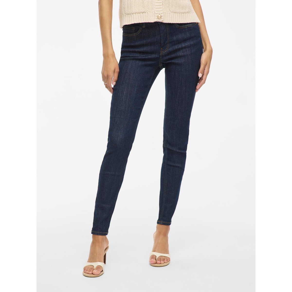 Jean Skinny dark blue denim, VILA
