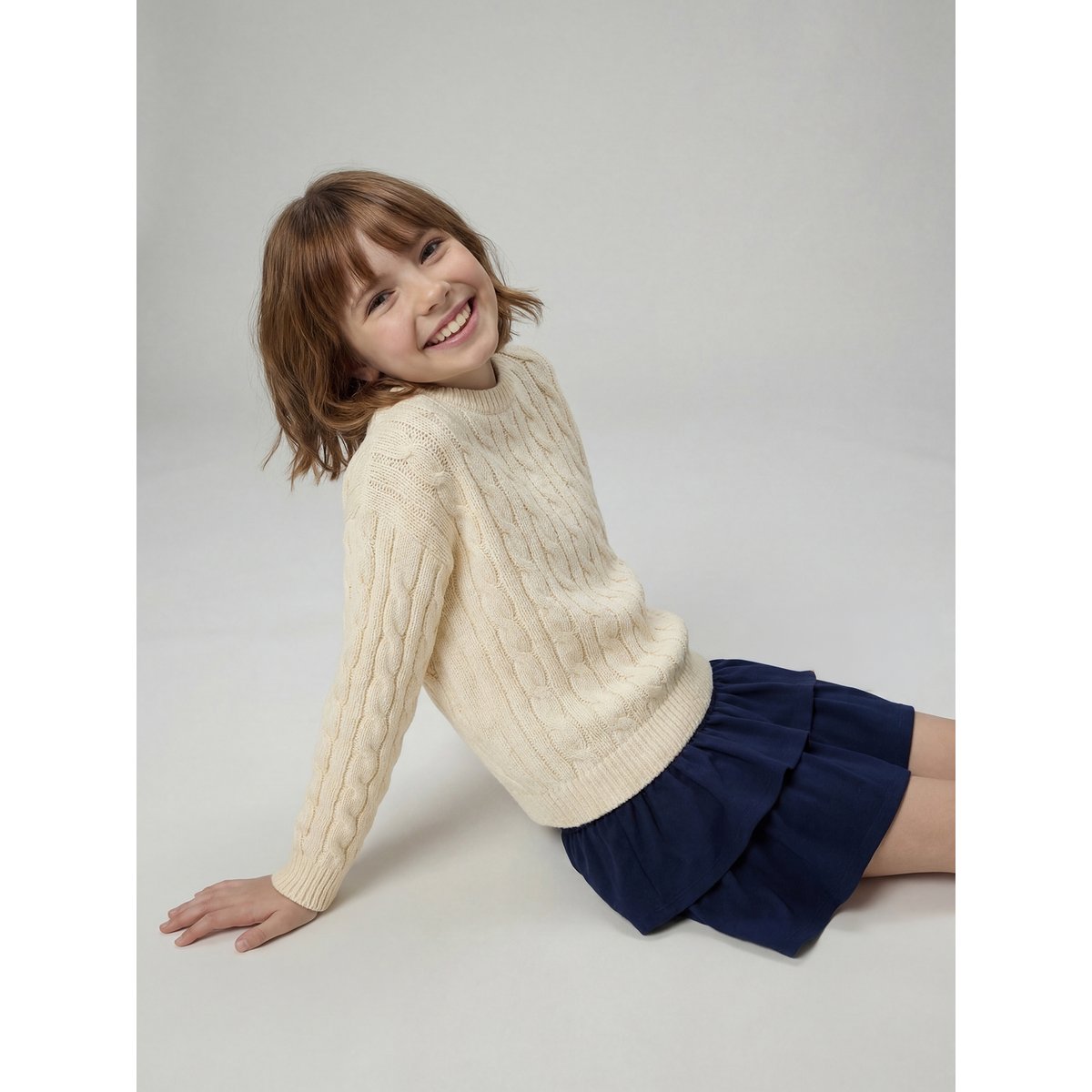 Pull torsadé Jonen vanille, JONEN