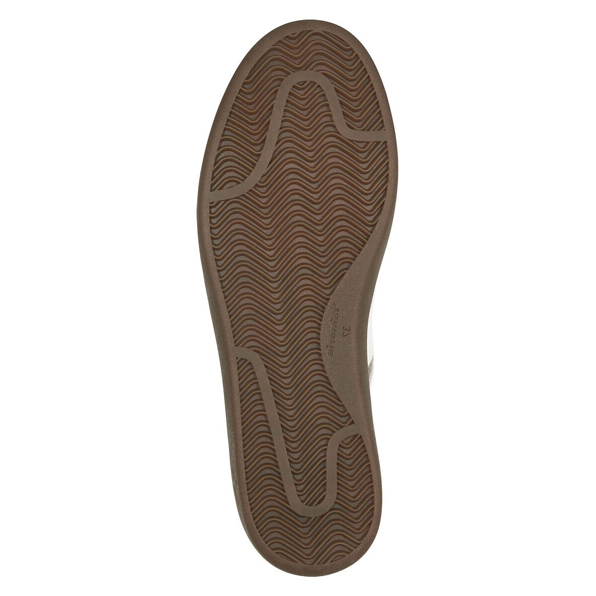 Baskets en cuir blanc, TAMARIS