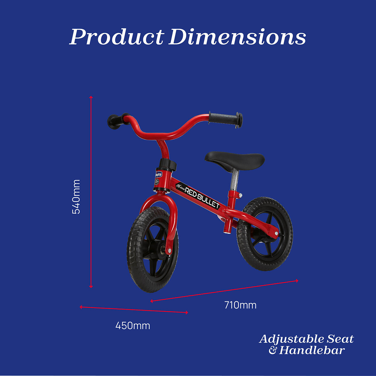 Bullet Balance Bike red, CHICCO