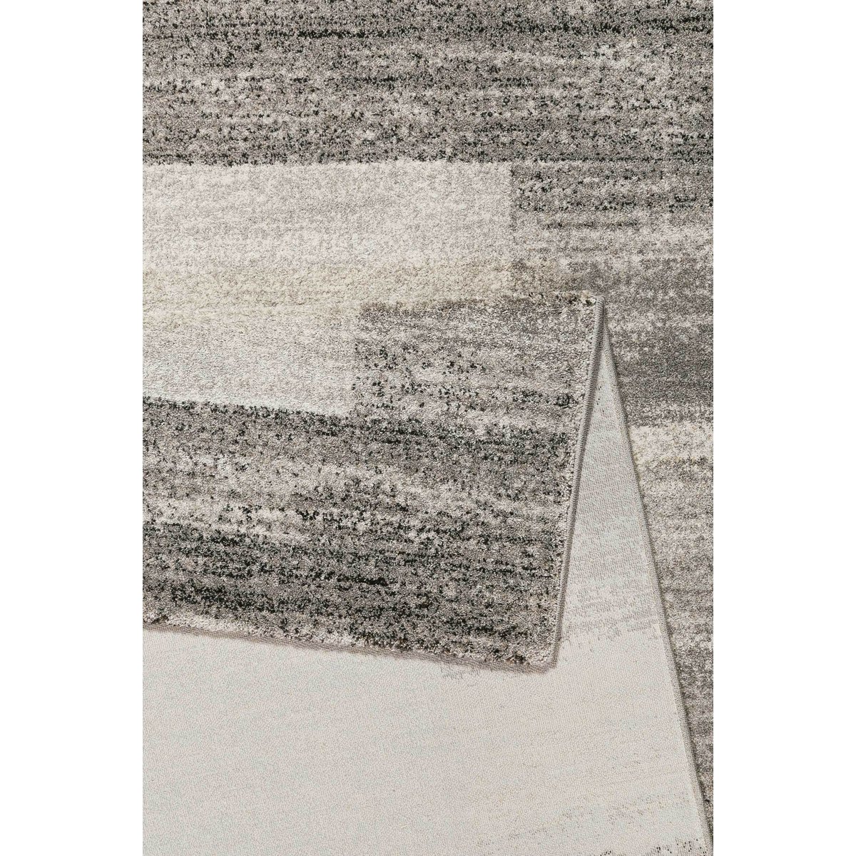 Tapis chiné avec bordures , DÉJÀ-VU gris, WECON HOME