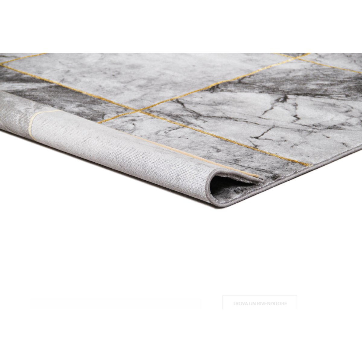 Tapis de salon moderne tissé plat GRANITA gris, NOVATREND