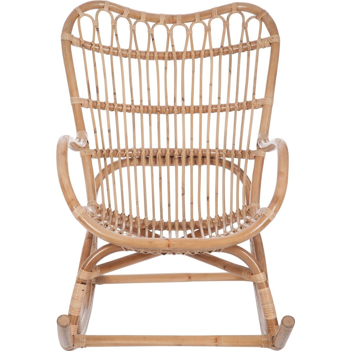 Fauteuil à bascule en rotin naturel, RECOLLECTION
