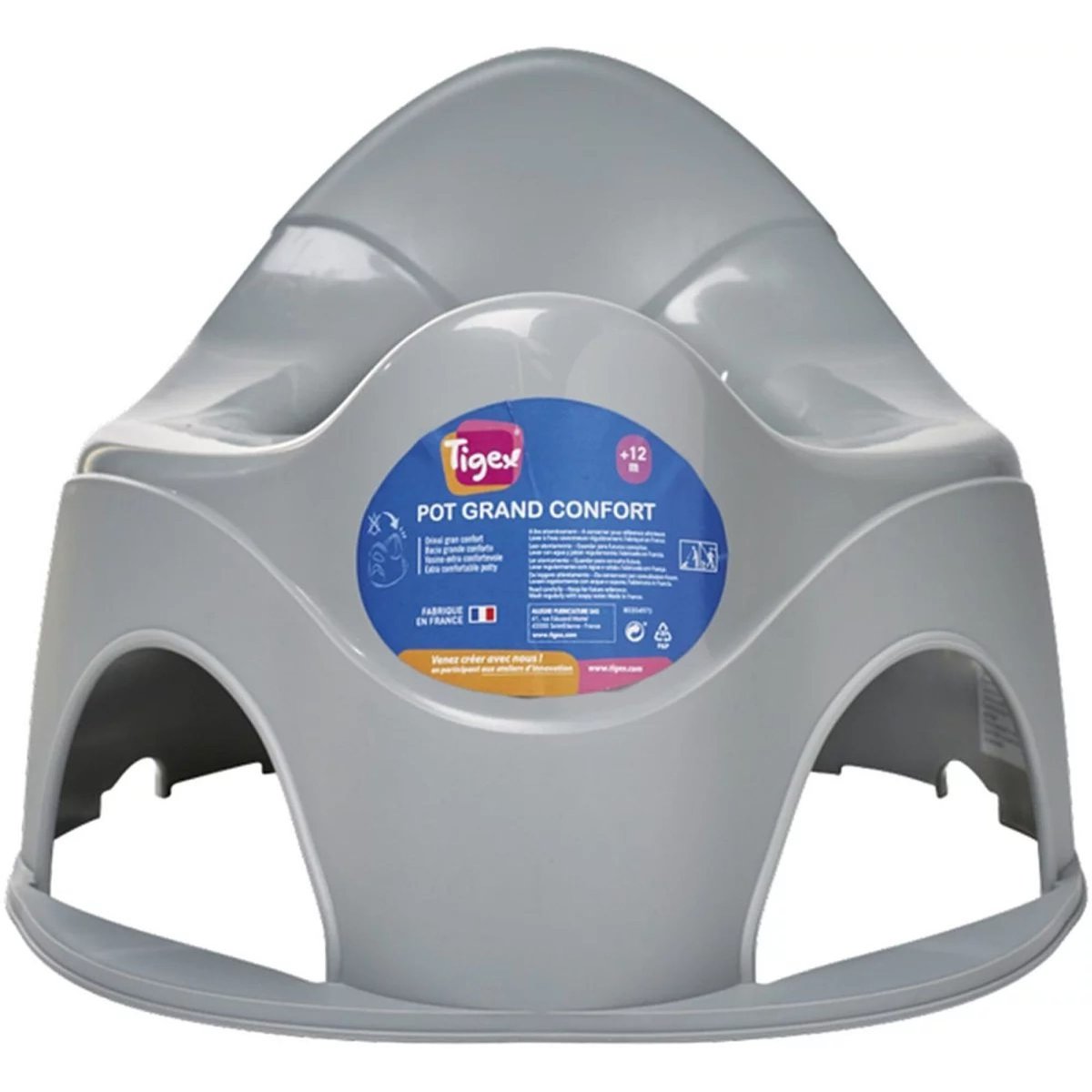 Pot bébé grand confort Anatomy gris, TIGEX