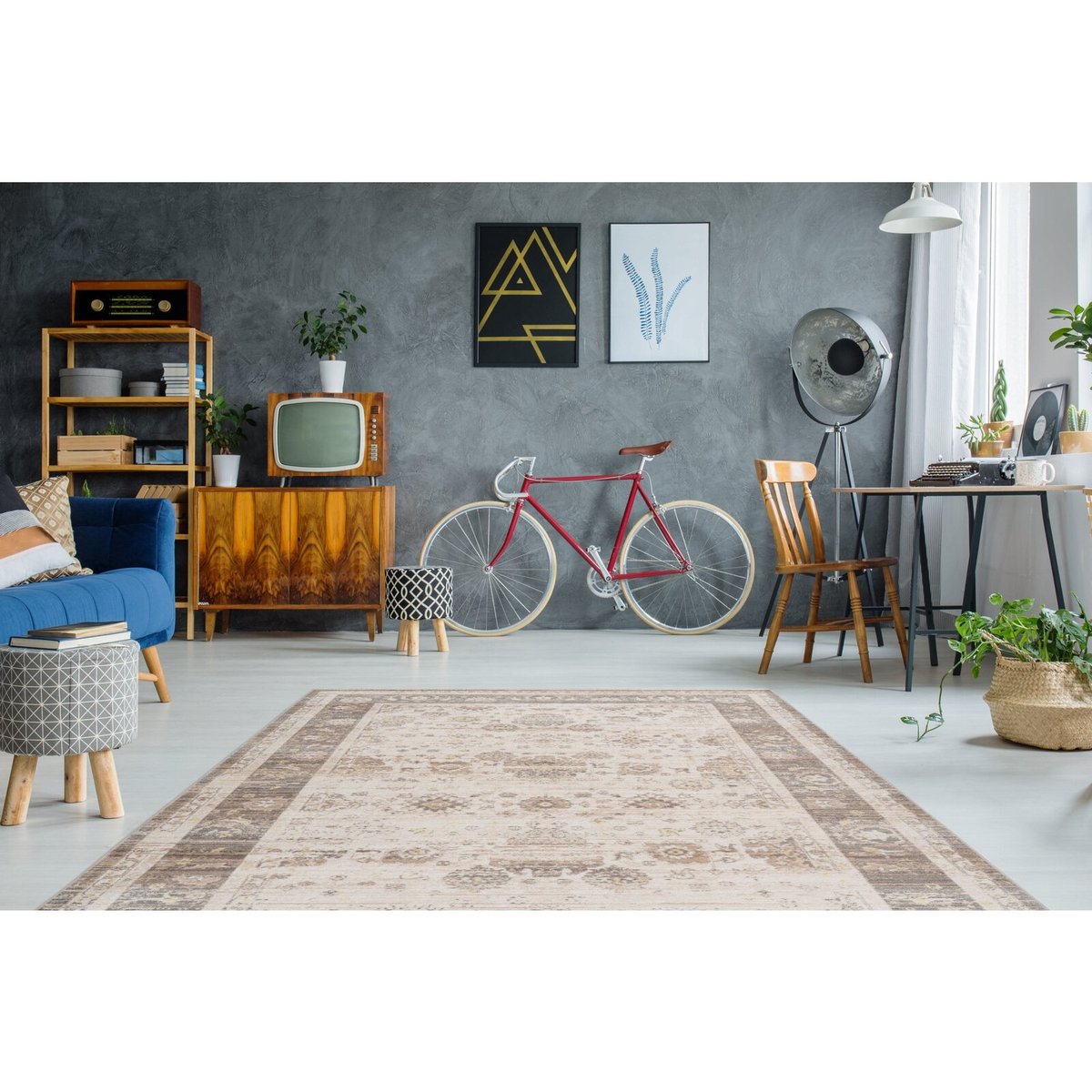 Tapis tissé rectangulaire, BAROQUE beige, ARTE ESPINA