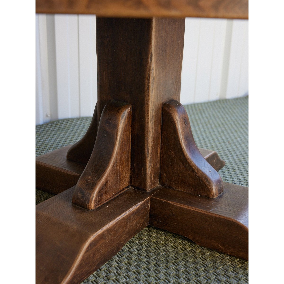 Table basse en céramique Léonie N°1578 - Bon état ocre rouge, DEBONGOUT
