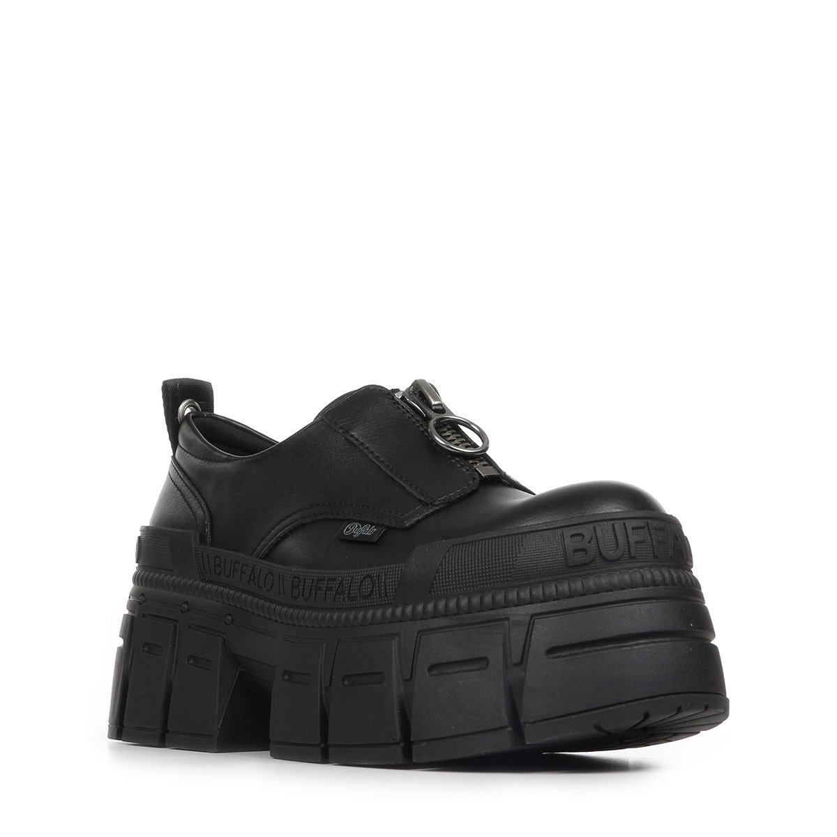 Mocassins GOSPHER FRONT ZIP LO black, BUFFALO