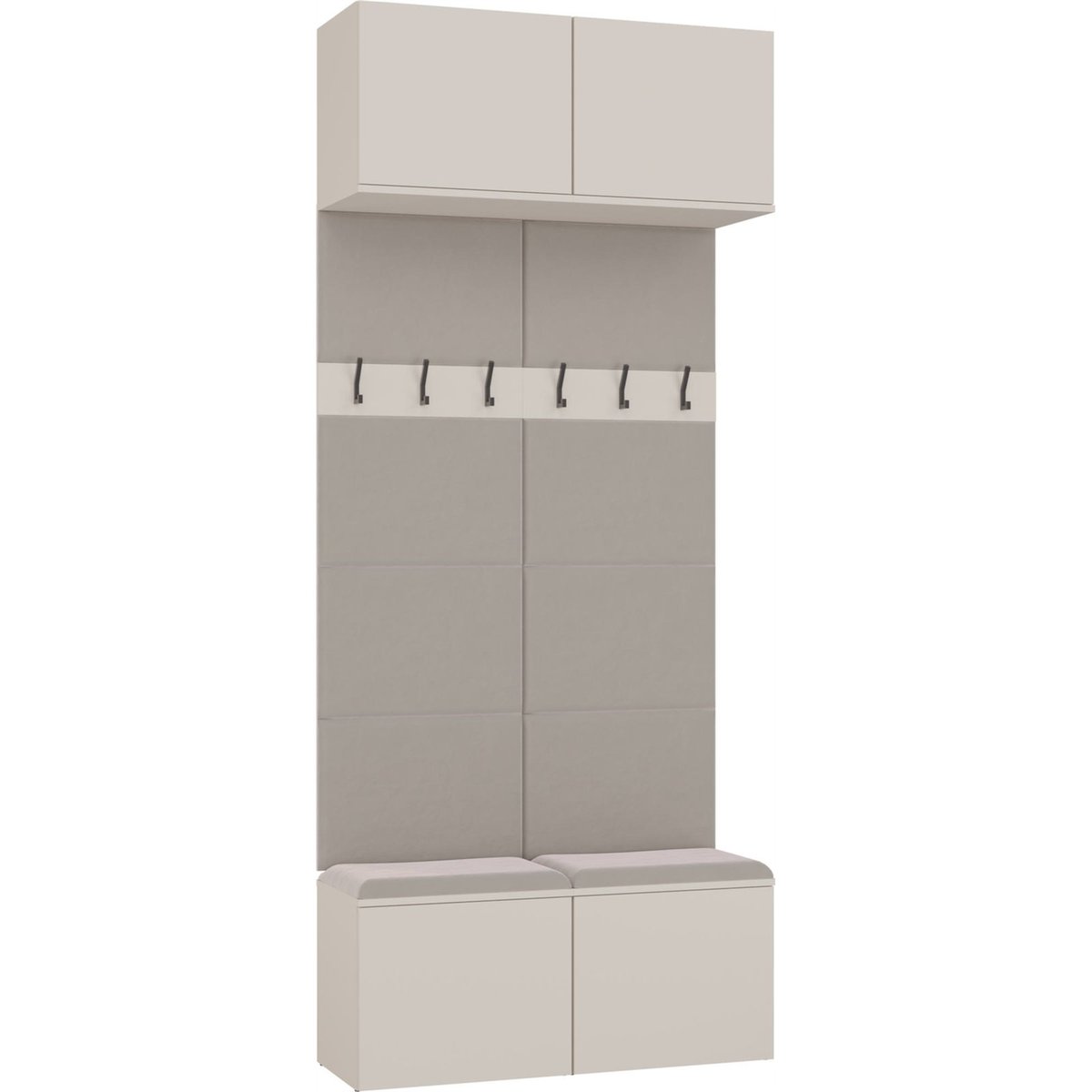 Garderobe d'entrée en bois collection HAGA cachemire et beige, RECOLLECTION