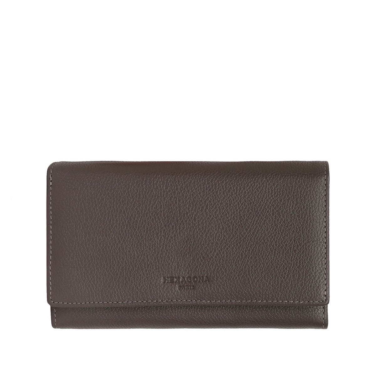 Portefeuille a rabat en cuir lisse patty noir Nat Nin La Redoute