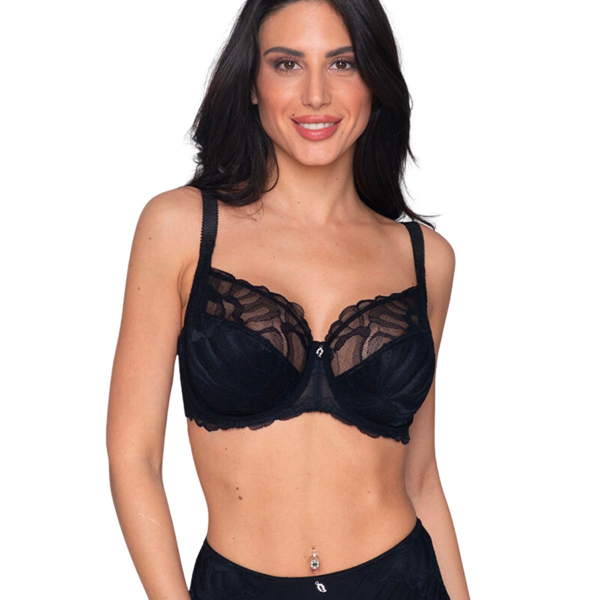 Soutien-gorge armaturé emboîtant MELODY noir, LUNA SPLENDIDA